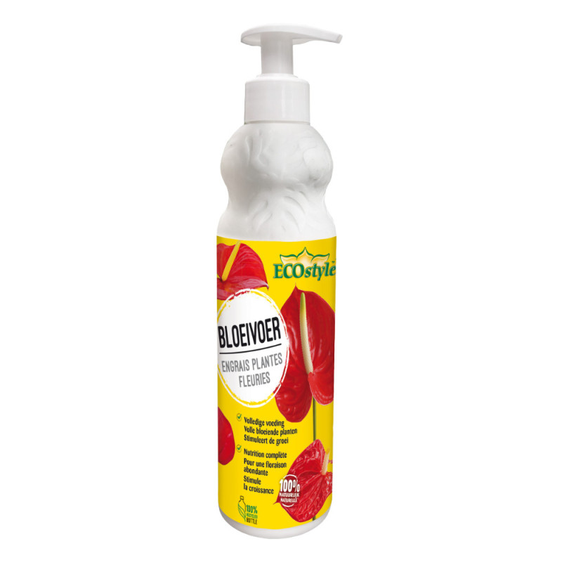Engrais liquide pour plantes à feurs 0,4 L ECOSTYLE