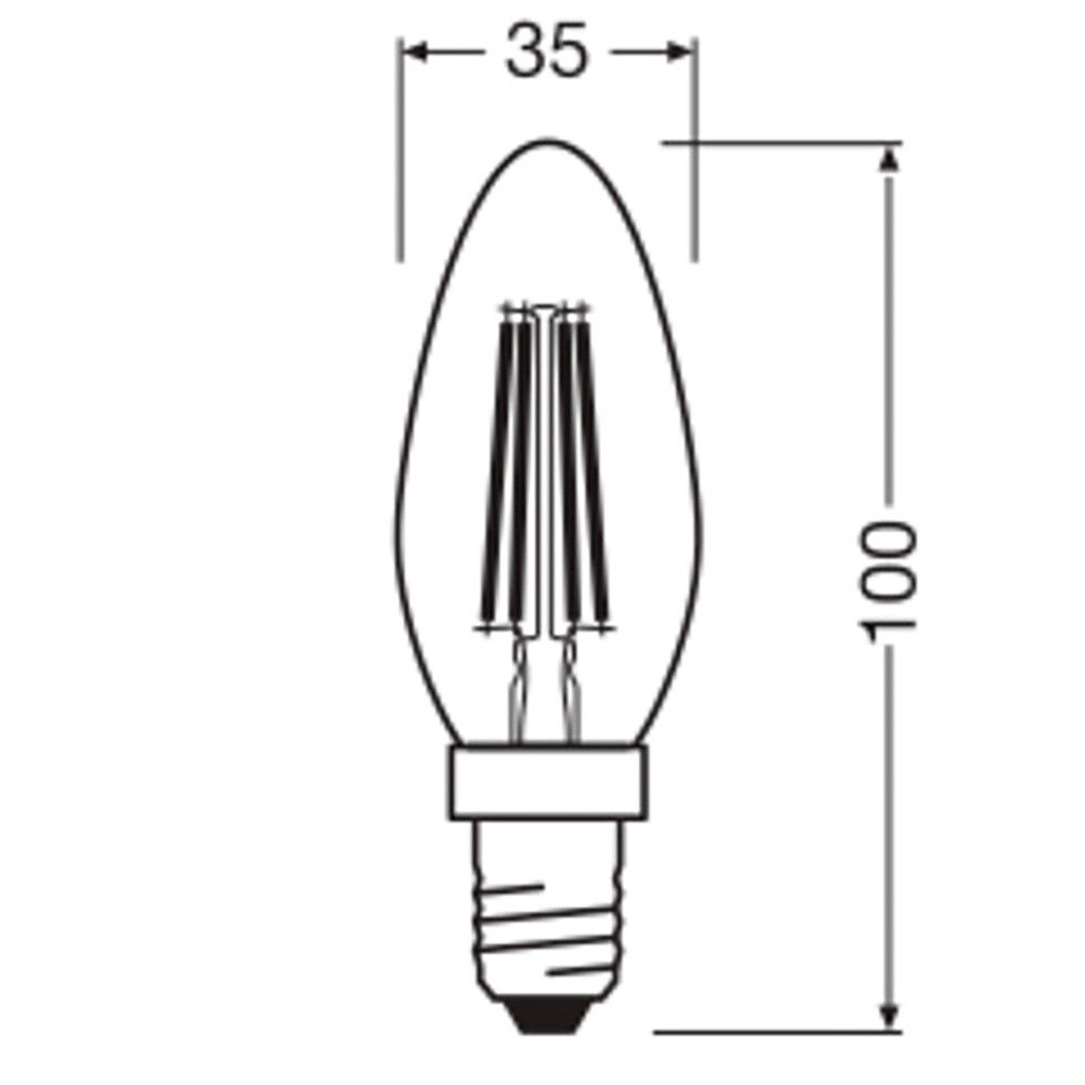 KRONEPÆRE OSRAM LED E14 470LM 3,4W KLAR