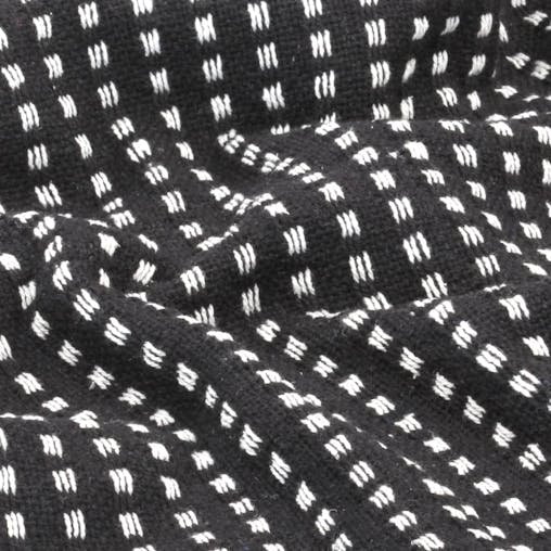 NNEVL Throw Cotton Squares 125x150 cm Black