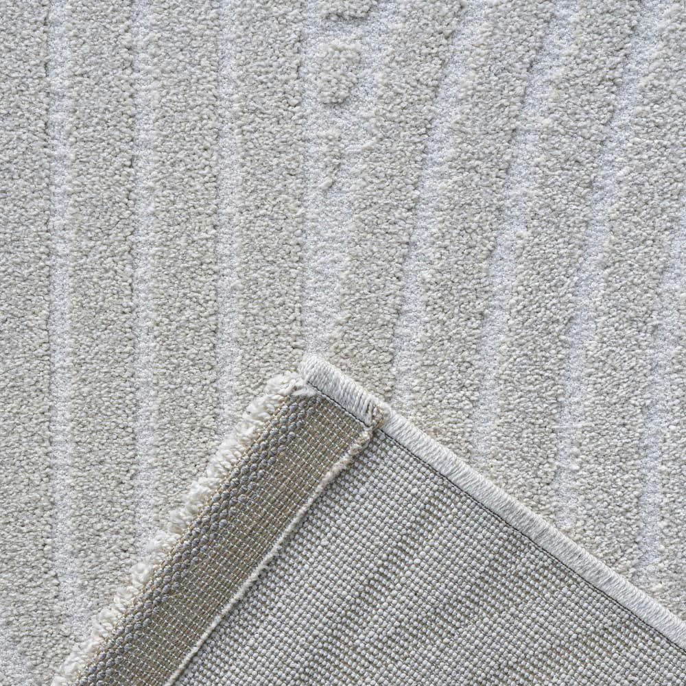 HILLS - Tapis contemporain à motif géométrique ecru 160x230 cm