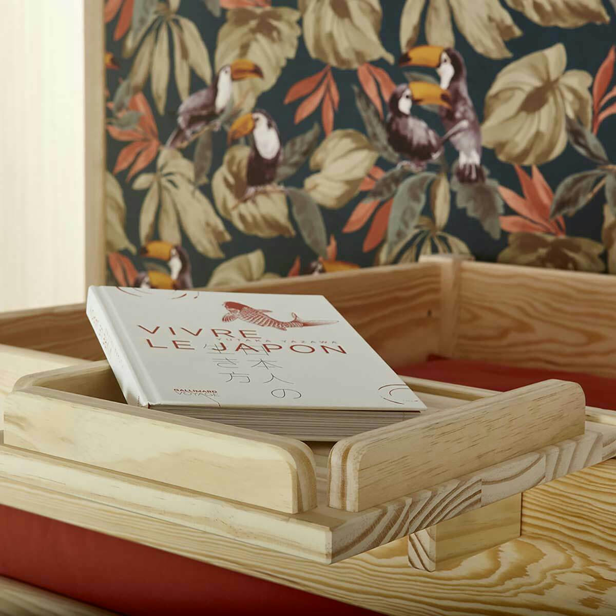 ARES - Tablette pour lit bois massif