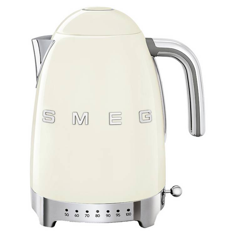 Smeg 50's Style Retro Variable Temperature Kettle - Cream