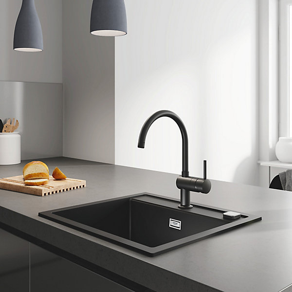 GROHE Mitigeur monocommande Evier MINTA Noir 32917KS0