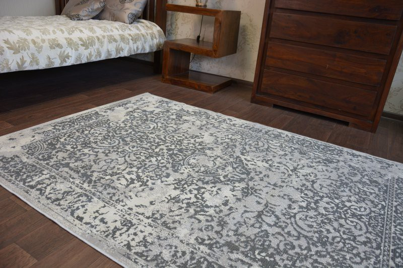 Dywan Vintage 22208/356 szary rozeta klasyczny 140x200 cm
