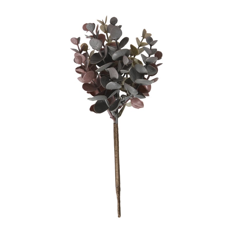 Kunsttak eucalyptus - rood - 23 cm