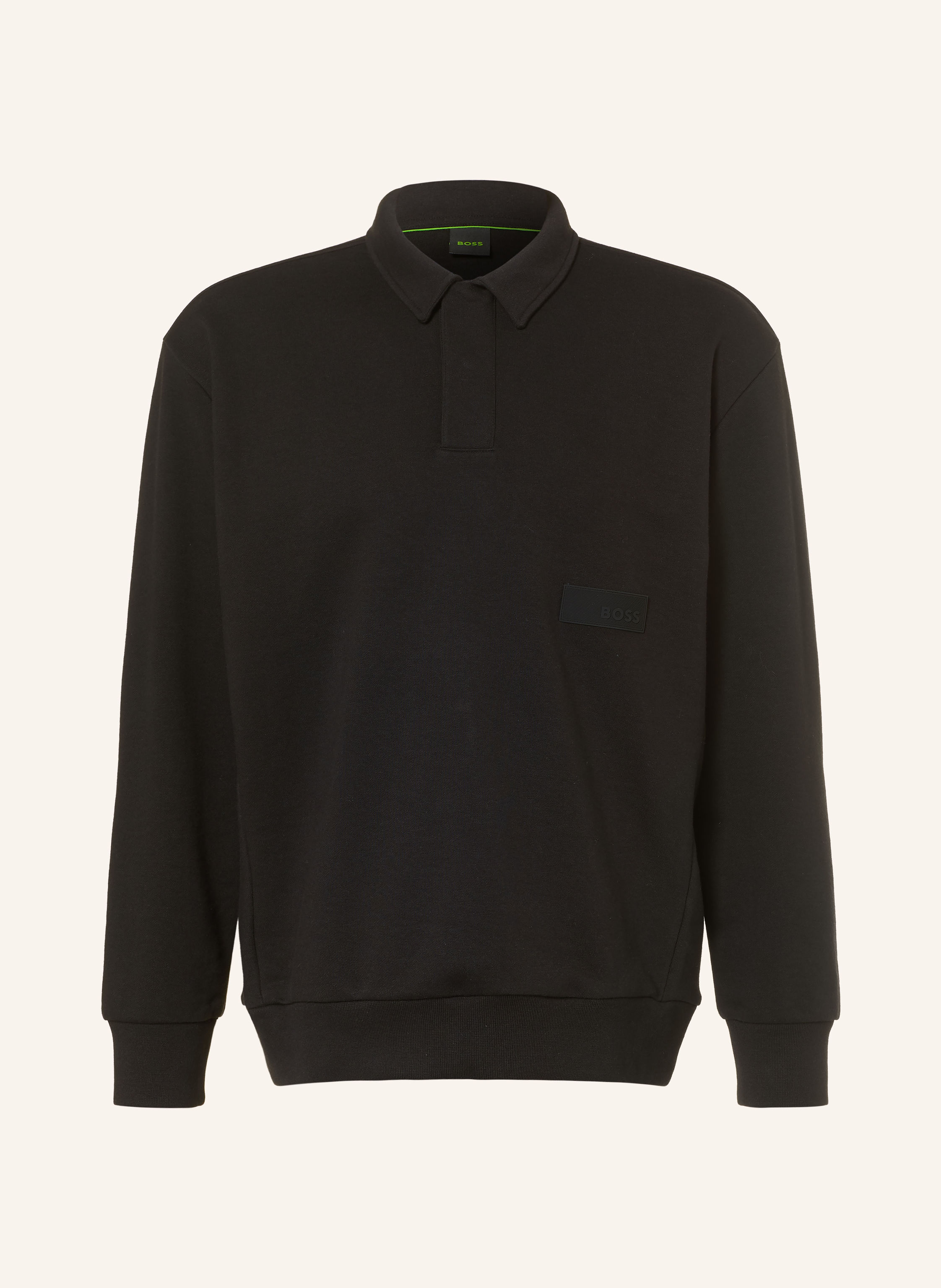 BOSS Sweat-Poloshirt PLACKET