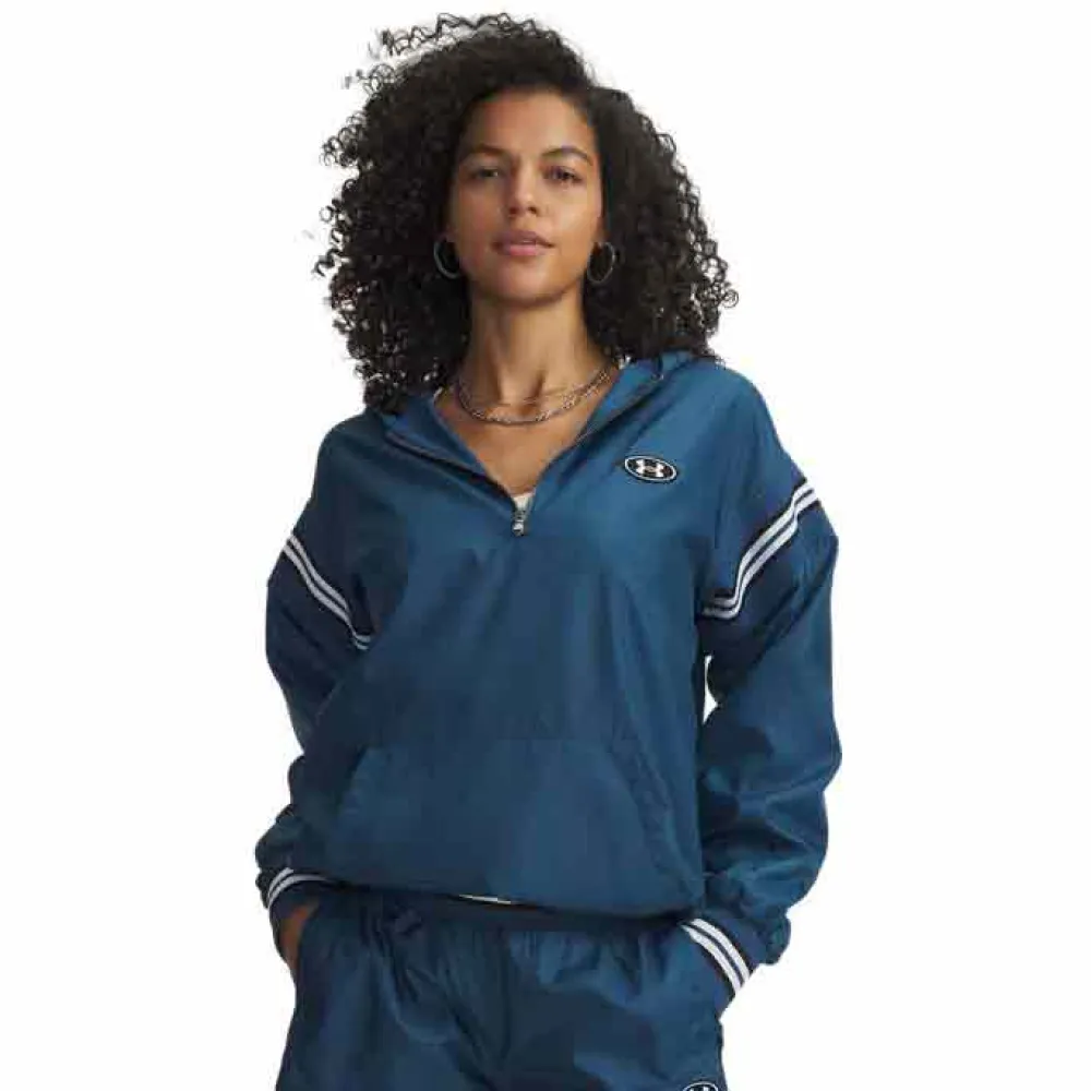 Under Armour Icon Woven Heritage half zip sweatshirt