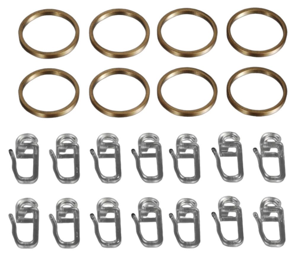 GARDINRING LIEDECO MESSING MASSIV Ø20MM