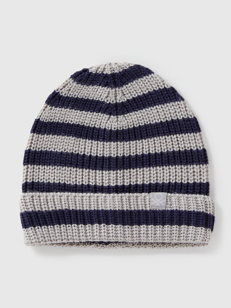 Multicolored striped hat