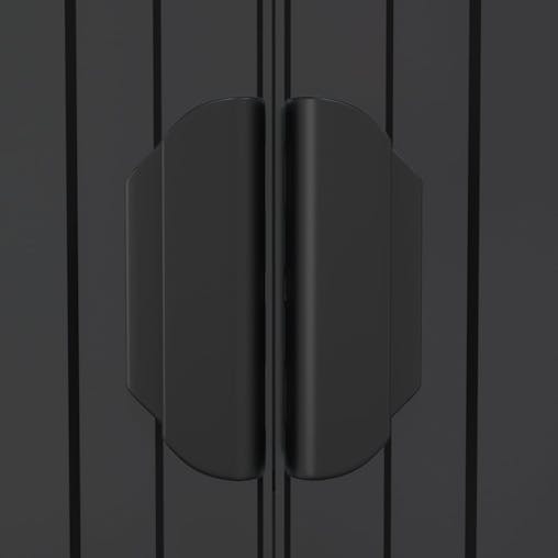 NNEVL Garden Shed Anthracite 192x440x223 cm Galvanised Steel