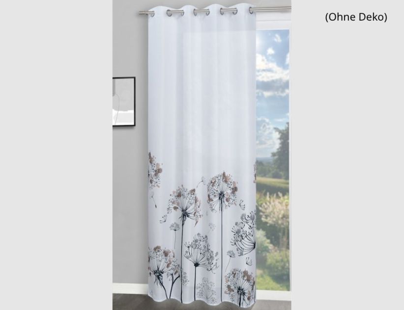 Ösenschal Pusteblume Weiß