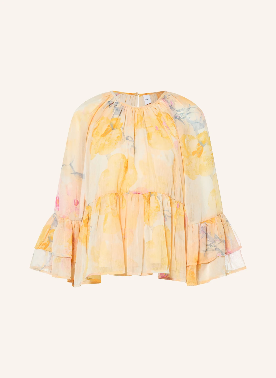 Y.A.S. Blusenshirt mit 3/4-Arm und Rüschen