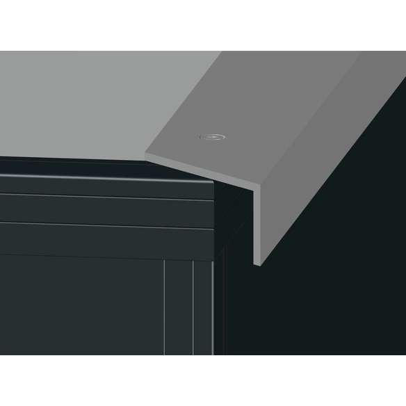 Schneckenkante »Aluminium-Hochbeet 210«, alufarben, HxL: 3 x 211 cm