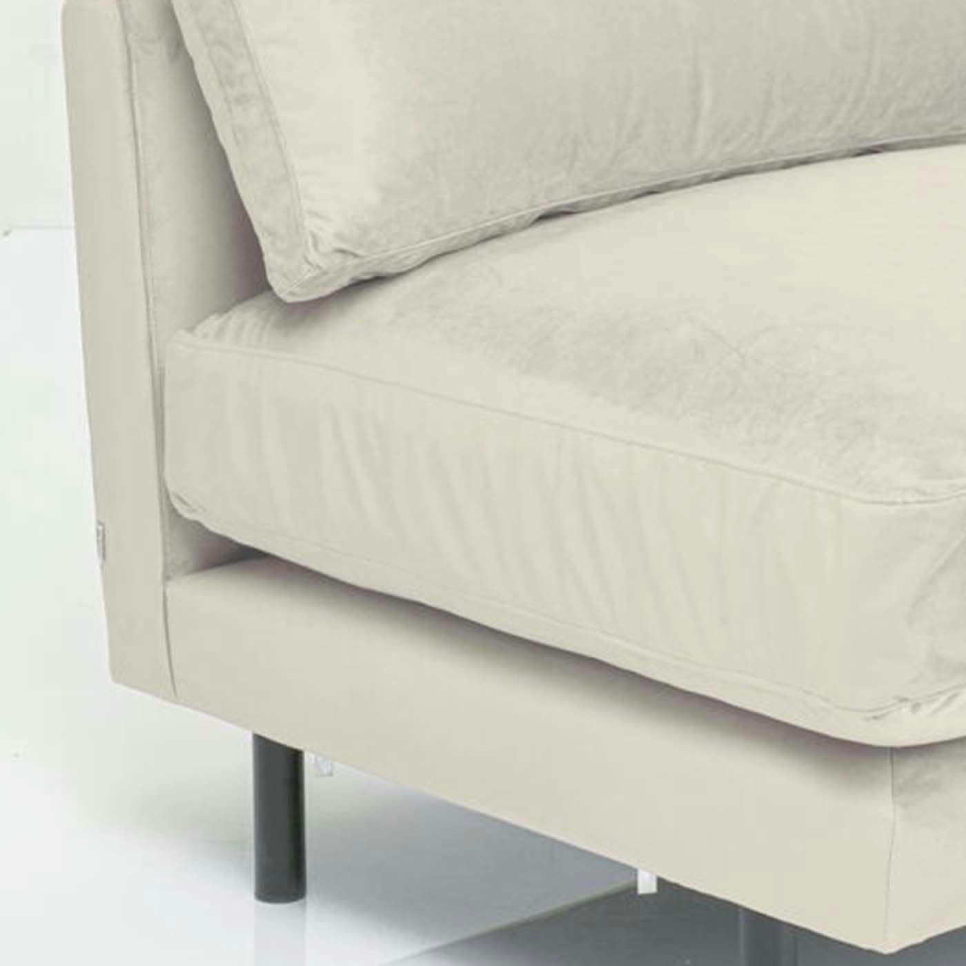 DISCOVERY - Fauteuil Discovery velours crème Kare Design