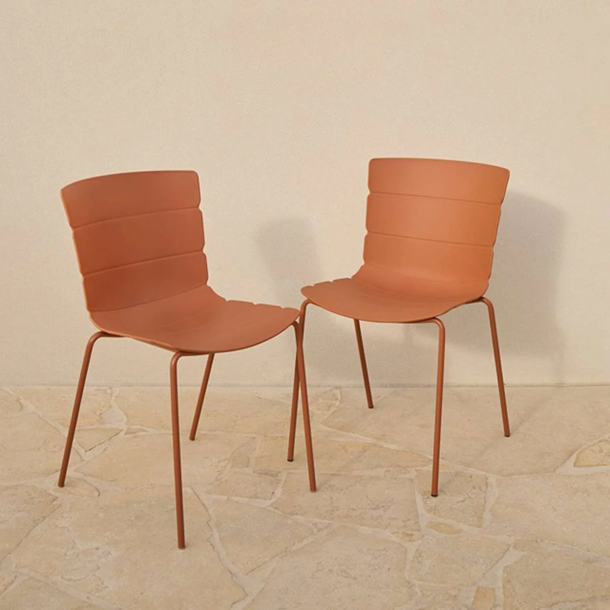 Ravello Outdoor Dining Chair - Clay Set of Four Bundle