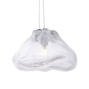 LAMPA WISZĄCA 20cm szklany klosz ICY transparentna