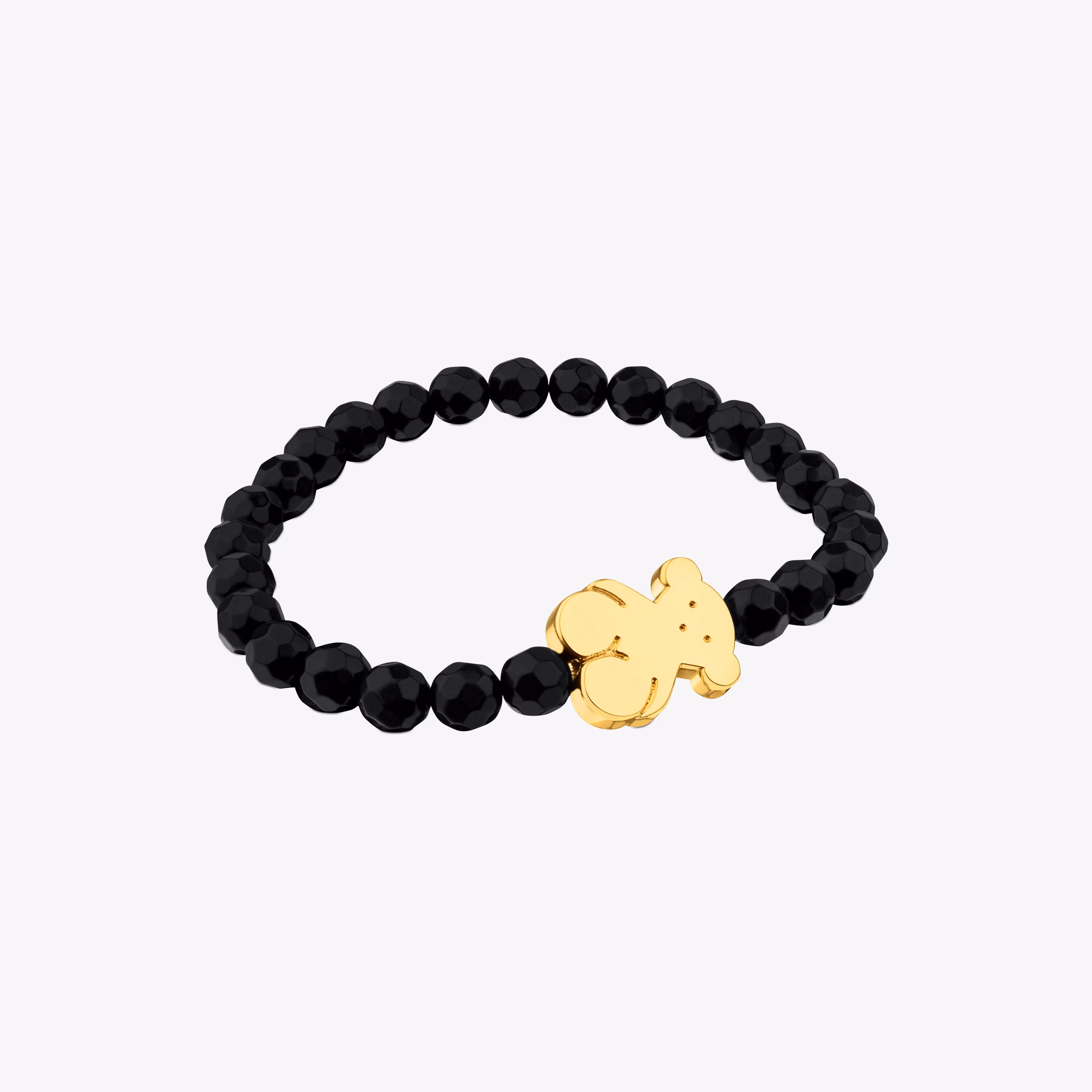 Pulsera con baño de oro 18 kt sobre plata y ónix Sweet Dolls
