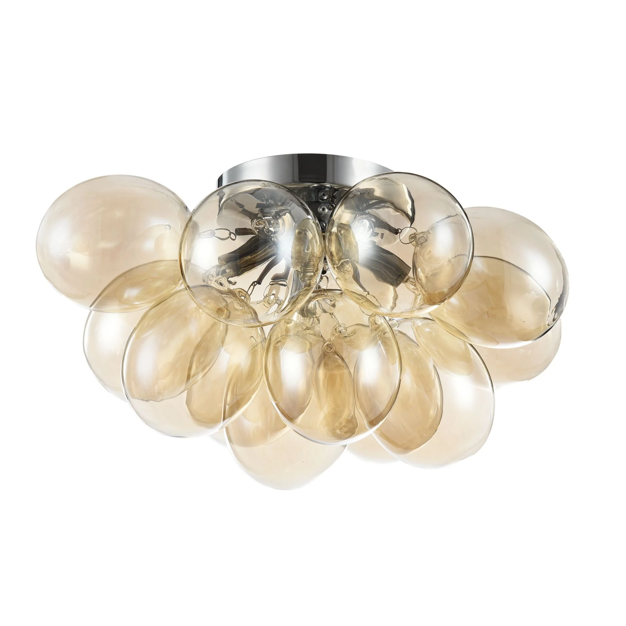 Lampa sufitowa nikiel-transparentna BALBO 4xG9x28W wym: 25x38x38 cm Maytoni