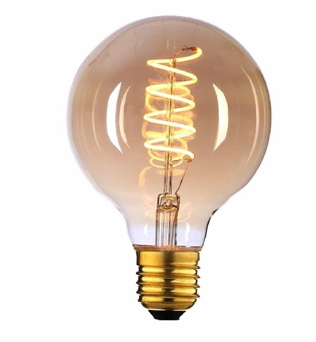 Highlight E27 4Watt Gold Spiraal 95mm Dimbaar