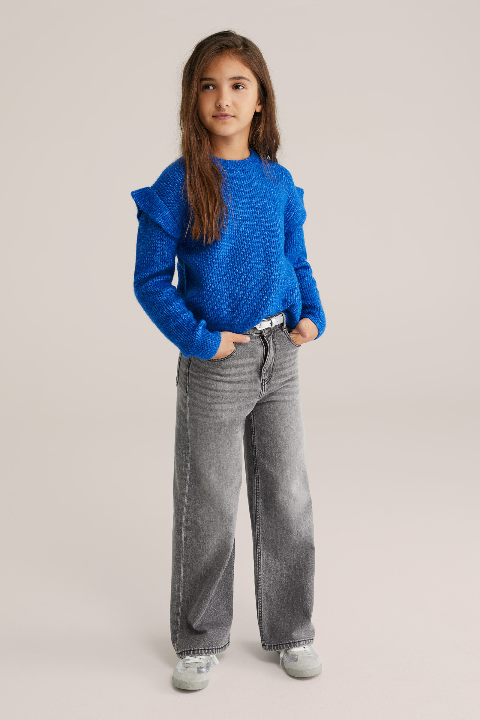 Meisjes gebreide trui