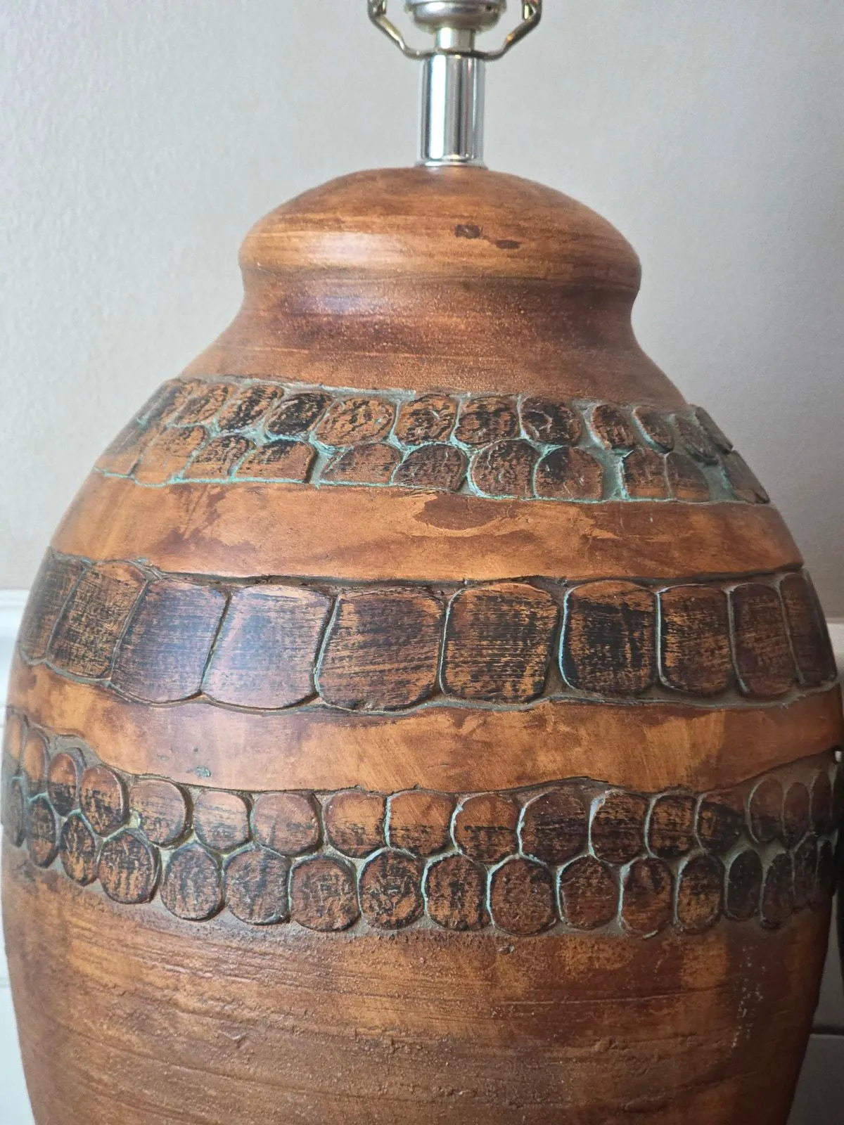 VTG (2) Elite Lighting Boho Ceramic Circles Table LampsElite Lighting