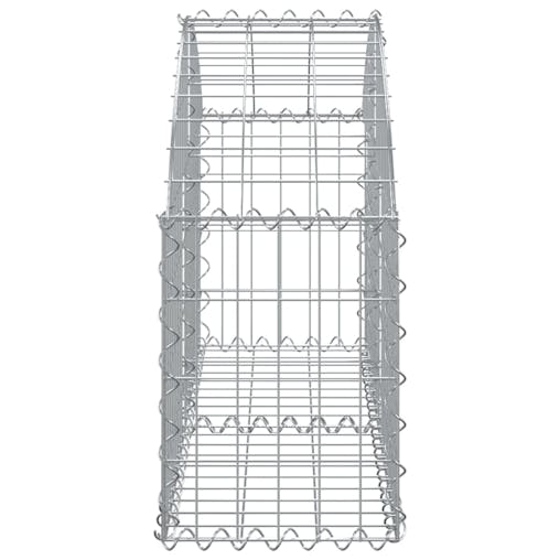 NNEVL Arched Gabion Basket 100x30x40/60 cm Galvanised Iron