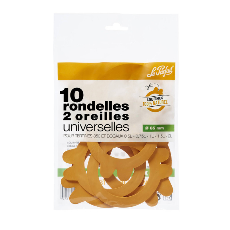 Rondelle universelle pour bocal Ø 85 mm 10 pièces LE PARFAIT