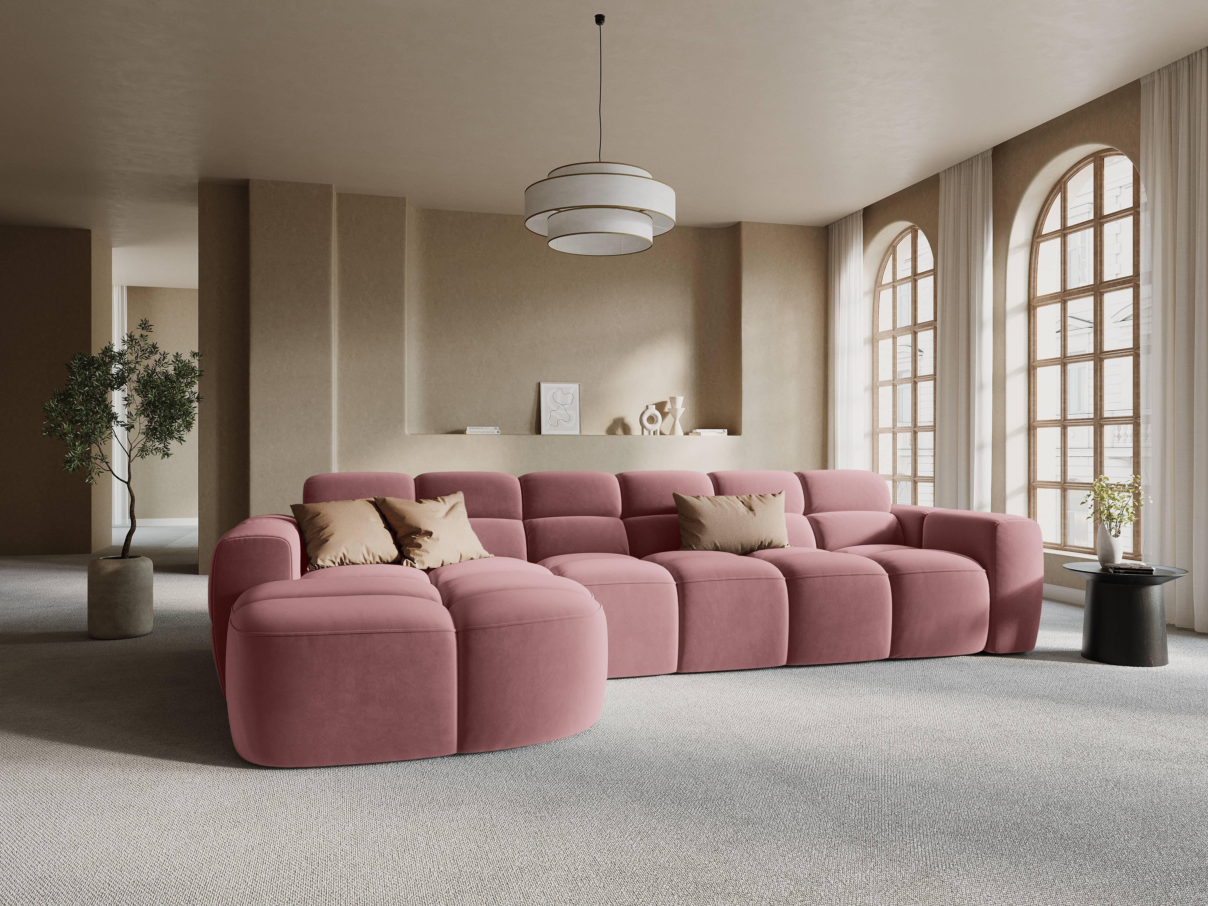 4-zits hoekbank Lisa links velvet