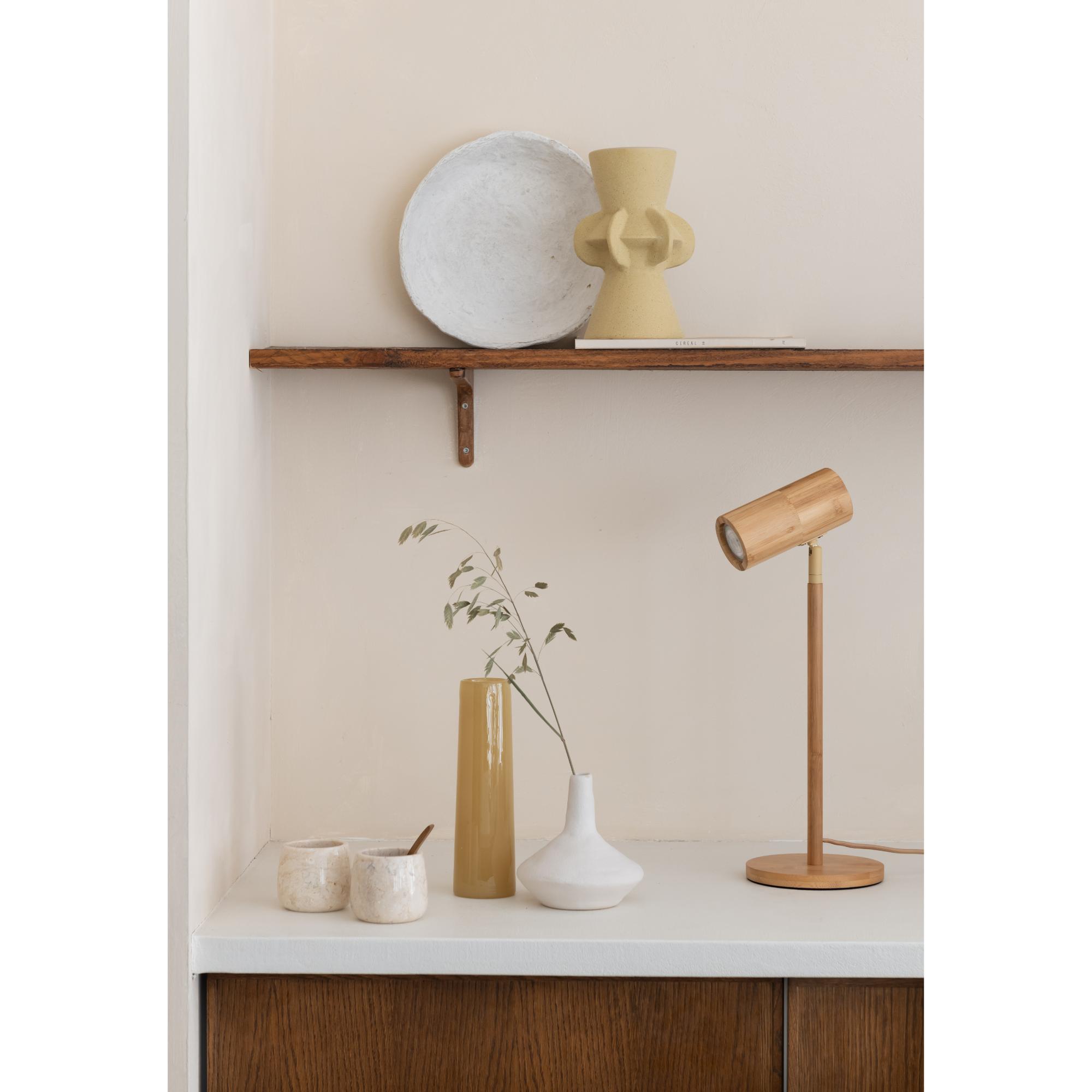 GOOD&MOJO Tafellamp Java - Naturel - Ø18cm