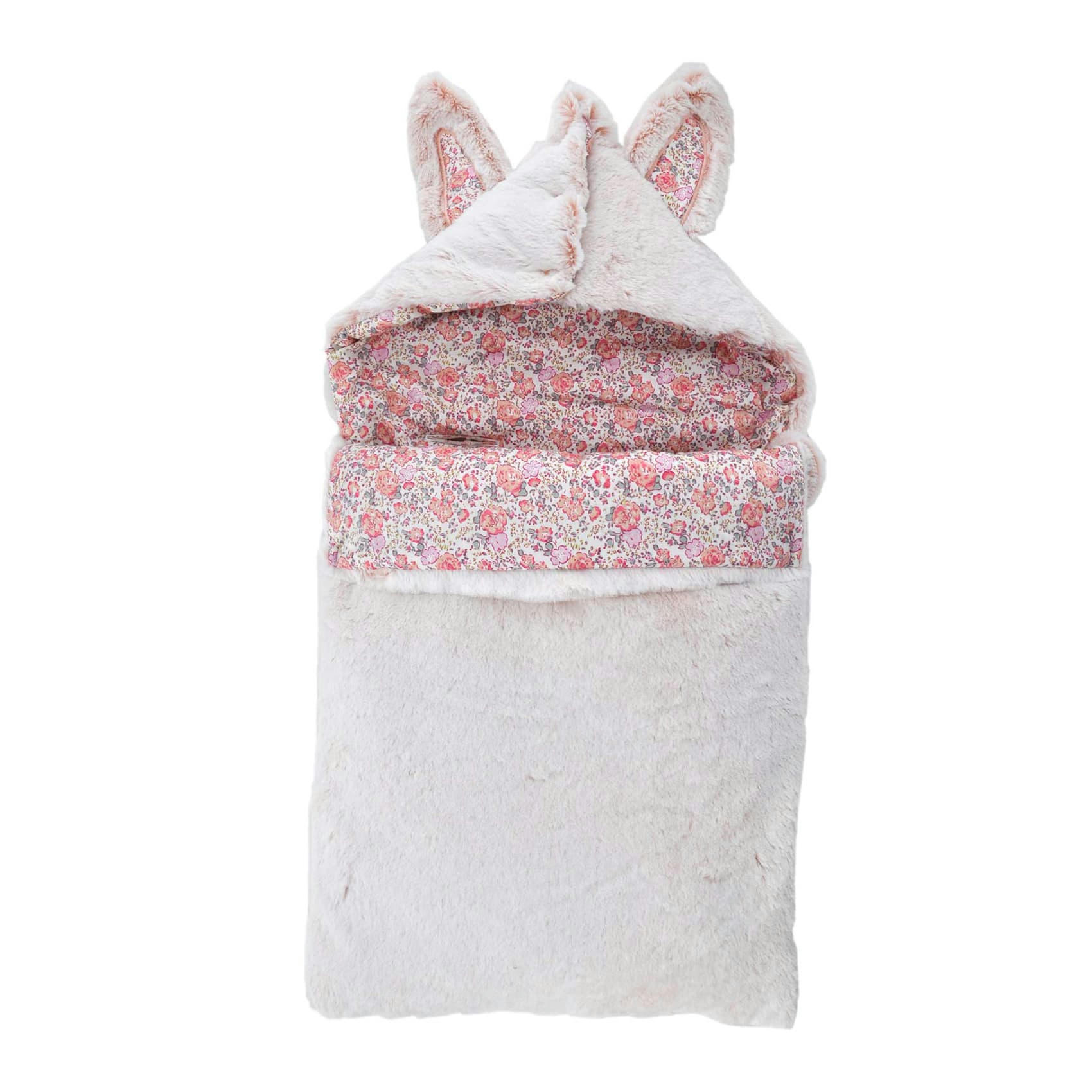 - Nid d'ange bébé Lapinou en coton Rose 75x40