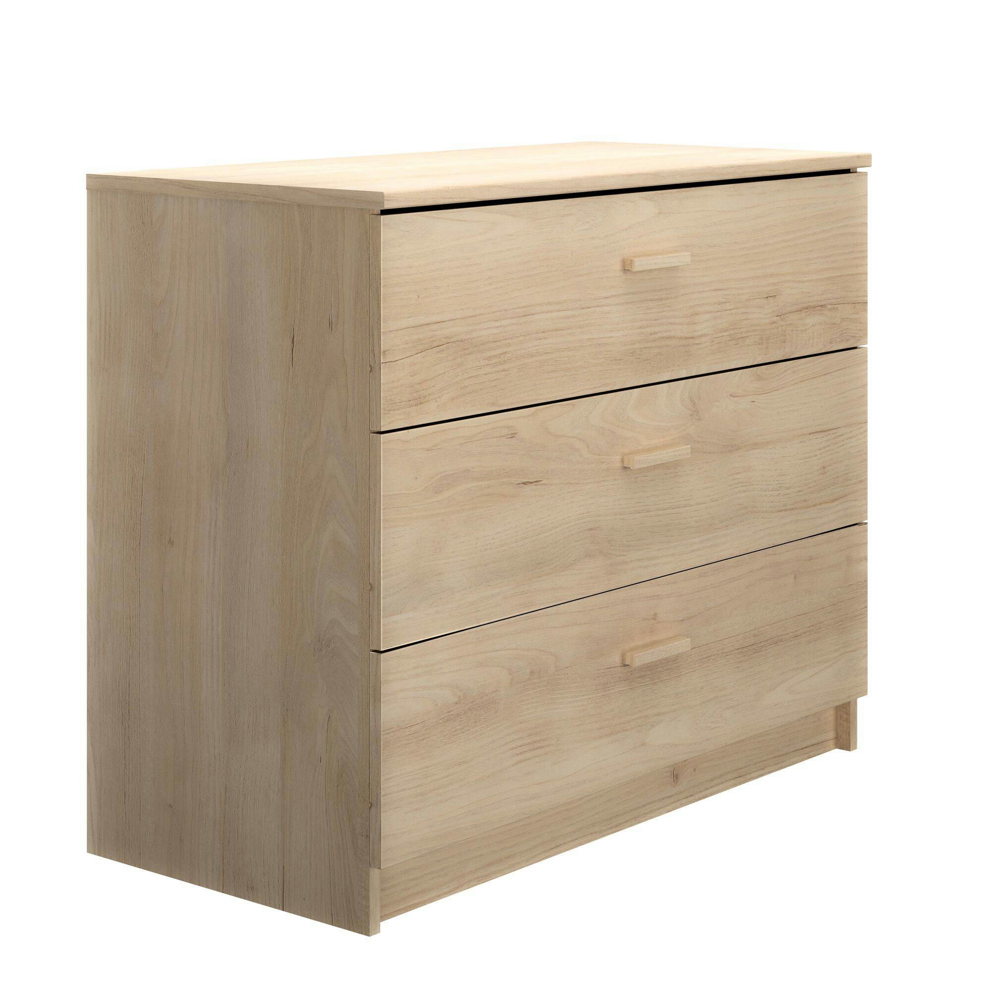 ENORA - Commode 3 tiroirs effet