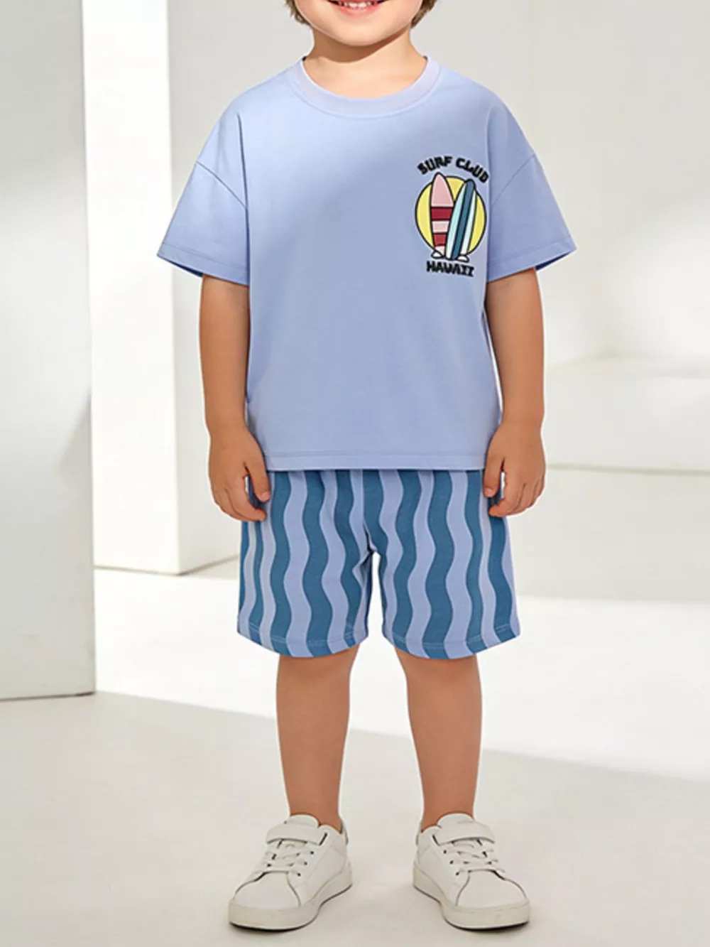 Children's Surf Club Hawaii Graphic Tee and Shorts Set