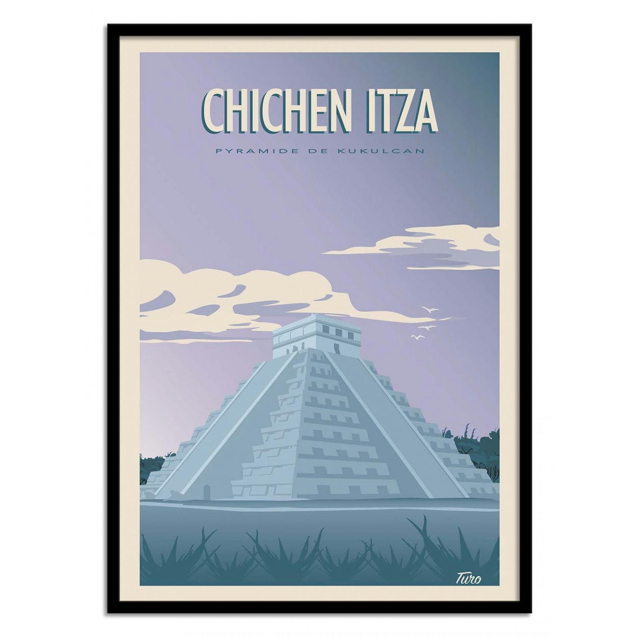 TUROMEMORIESSTUDIO - CHICHEN ITZA - TURO - Affiche d'art 30 x 40 cm