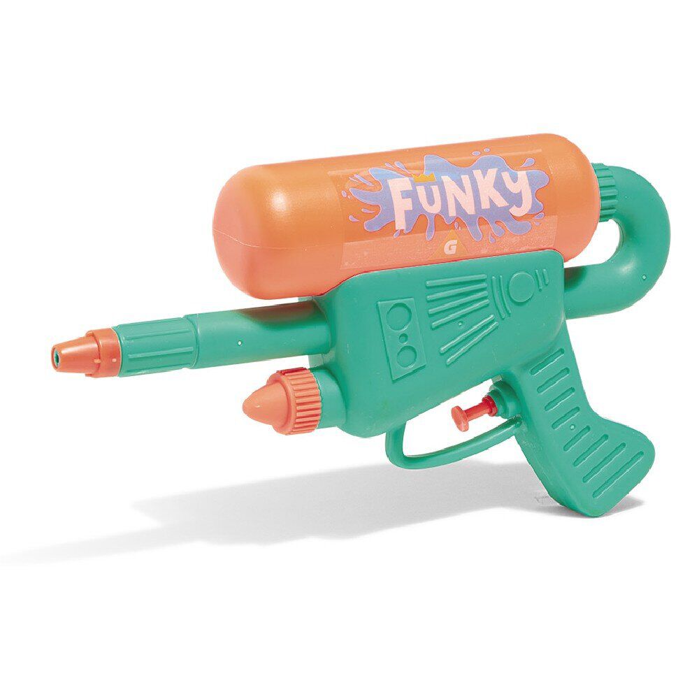 Pistolet à eau Funky coloré L25,5cm (3 modèles)