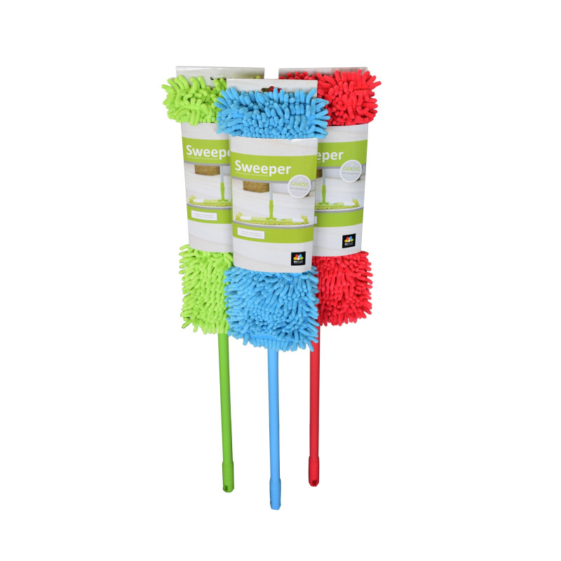 Balai chenille avec manche et 2 housses de remplacement 40 cm