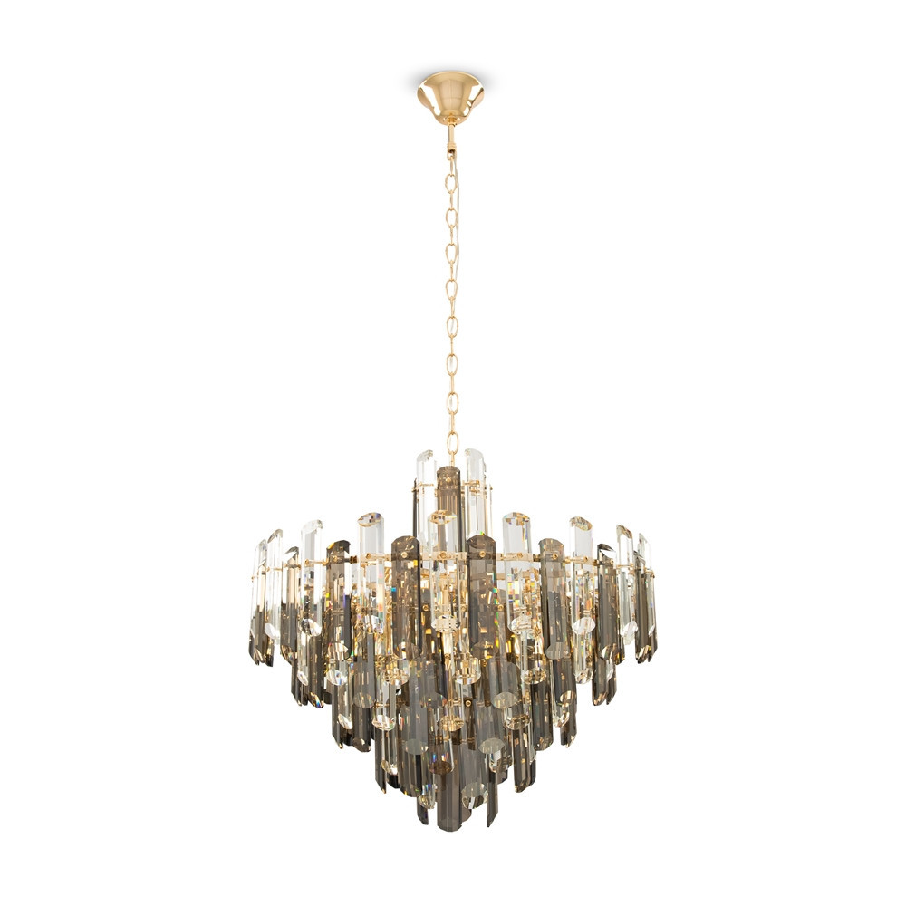 Żyrandol mosiężno-złoty FLARE 8xE14x40W wym:160,2x60,8x60,8 Maytoni