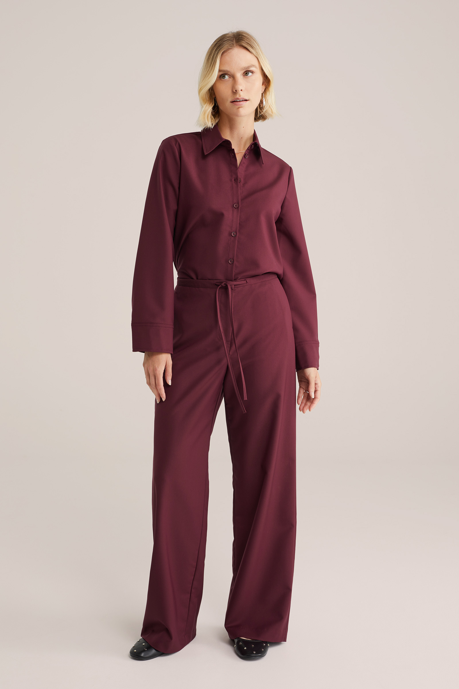 Dames Boxy fit overhemdblouse