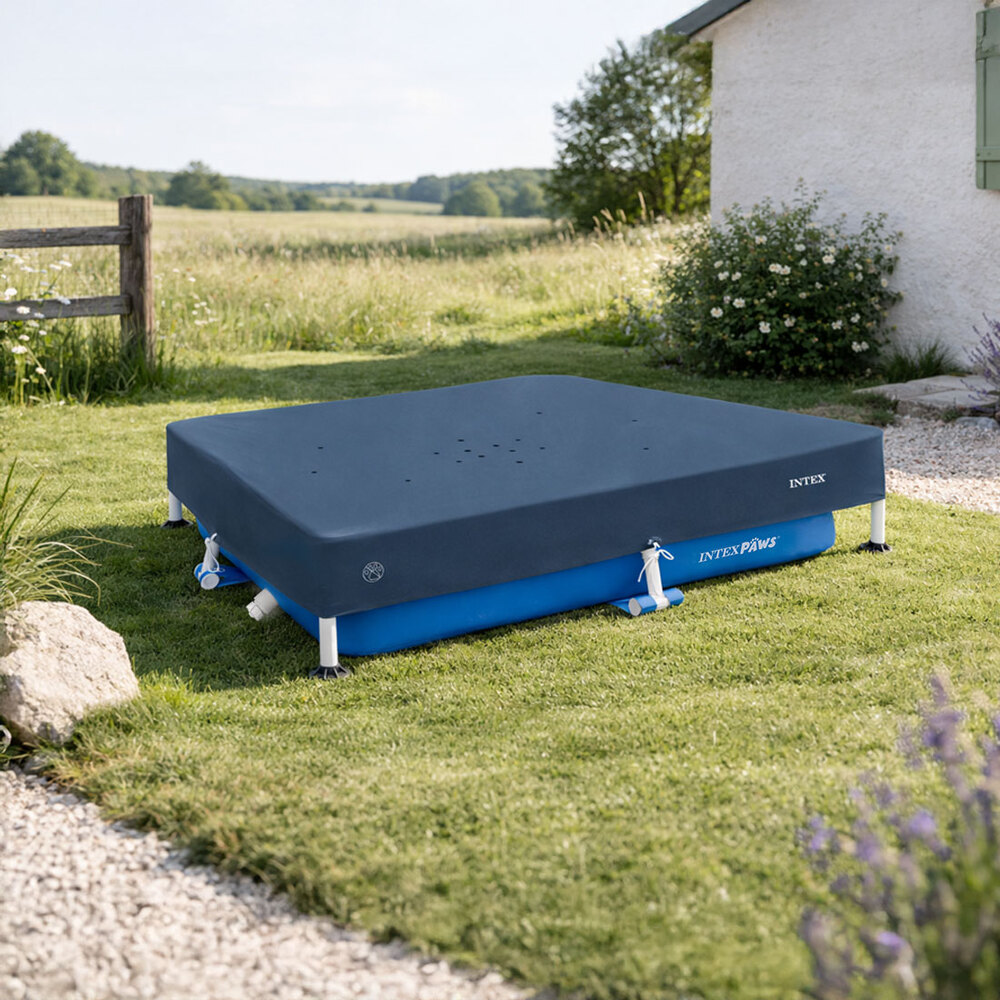 Bâche de protection pour piscine pour animaux 1,52 x 1,52 m