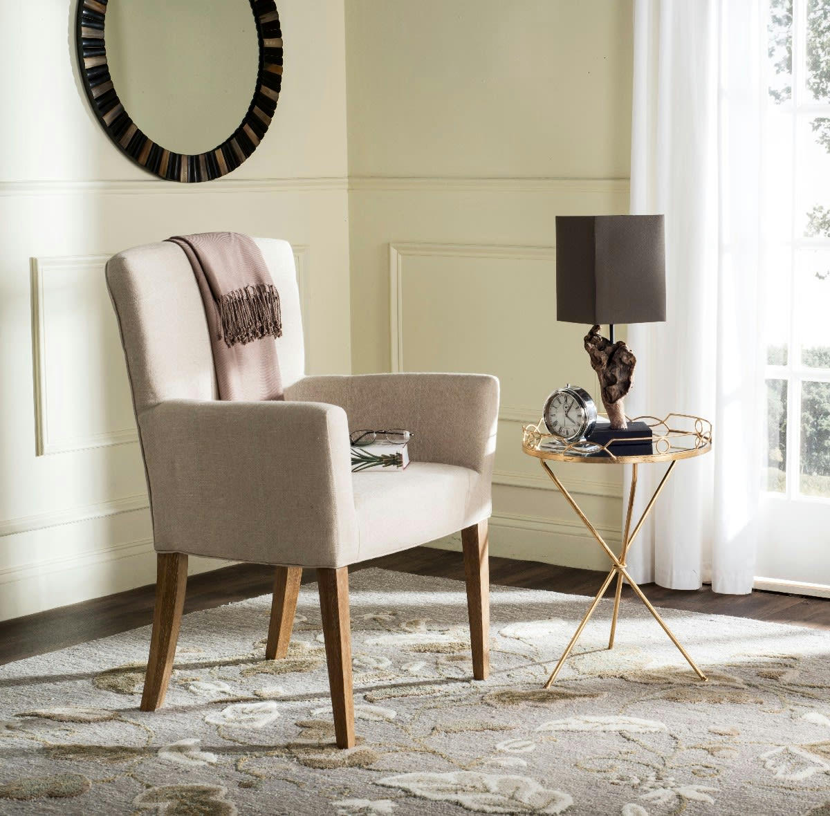 VICKI - Chaise d'appoint Bois de bouleau en Neutre, 65 X 70 X 100 cm