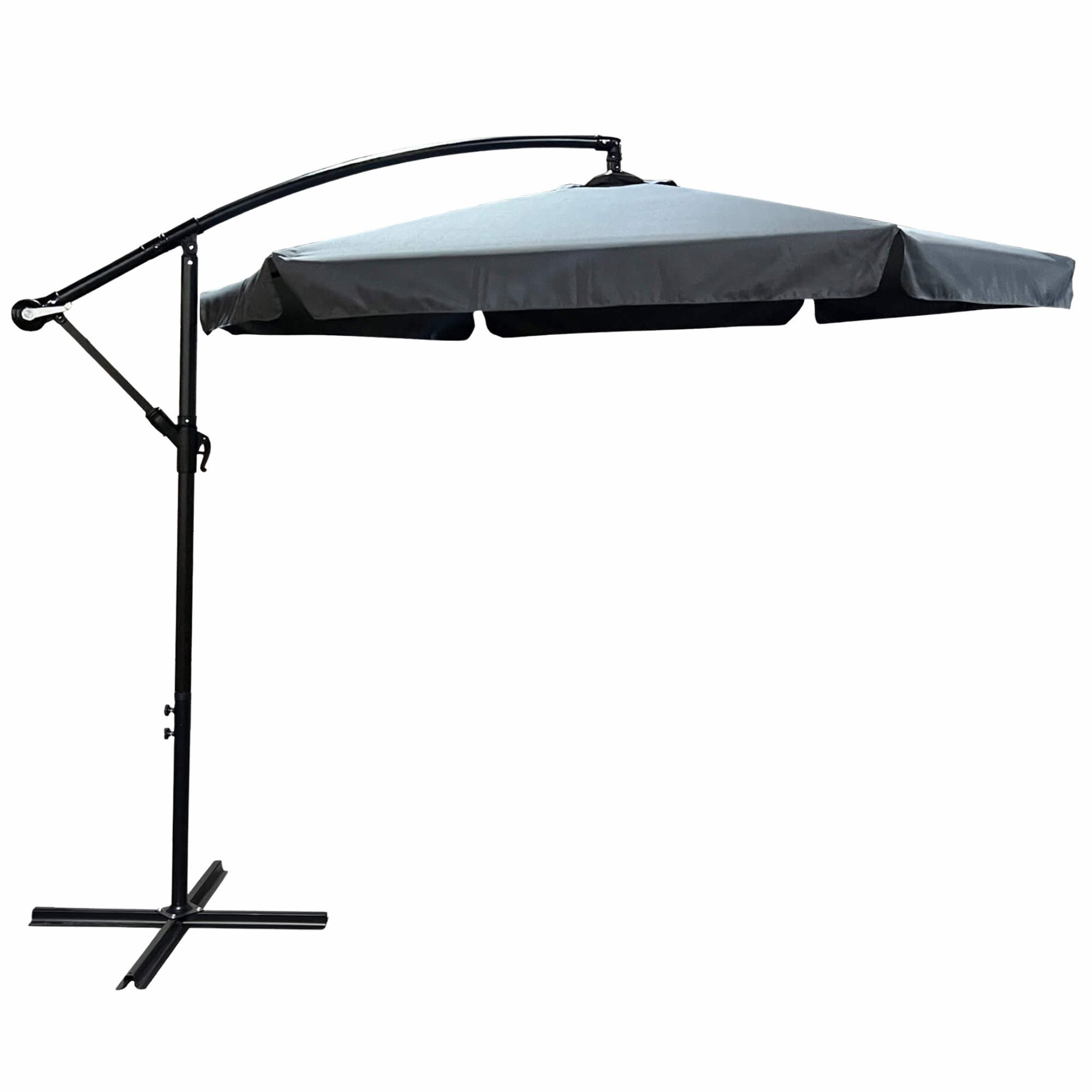 Wodoodporny parasol ogrodowy CYNIA szary300x300x245 cm