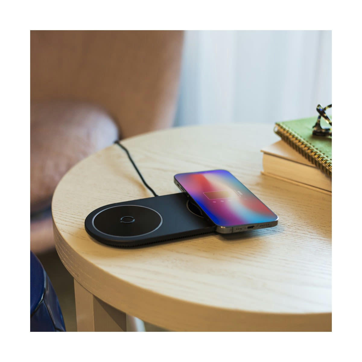 - Chargeur induction fast charge double