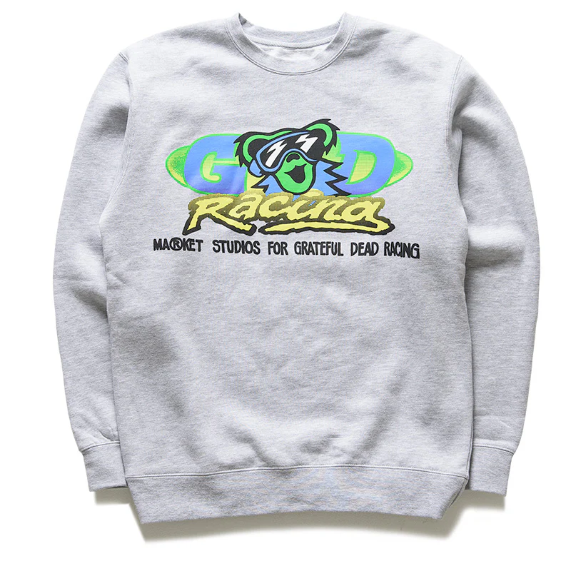 Market x Grateful Dead Racing Crewneck - Ash Grey