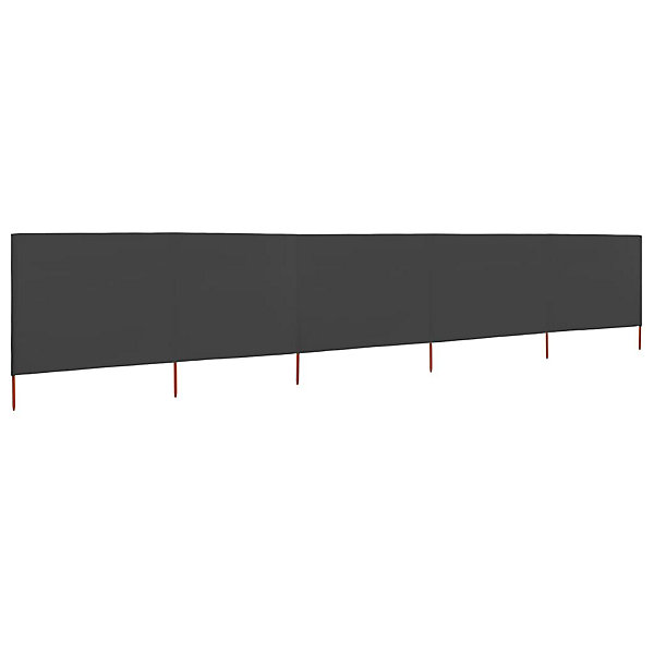 Brises-vue paravent 5 panneaux tissu 600 tissu Helloshop26