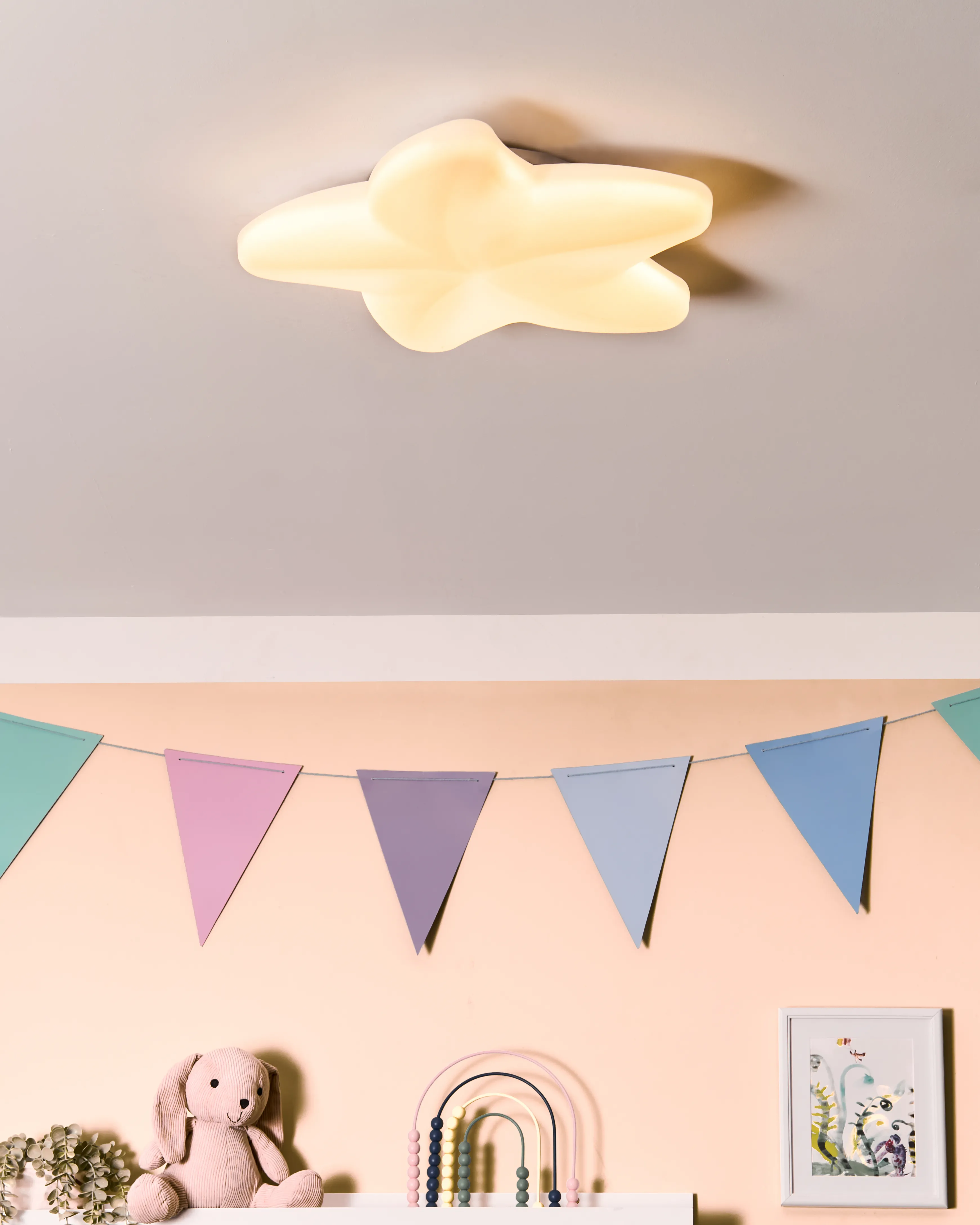 LED Ceiling Lamp Starfish SURNA with Dimmer White
