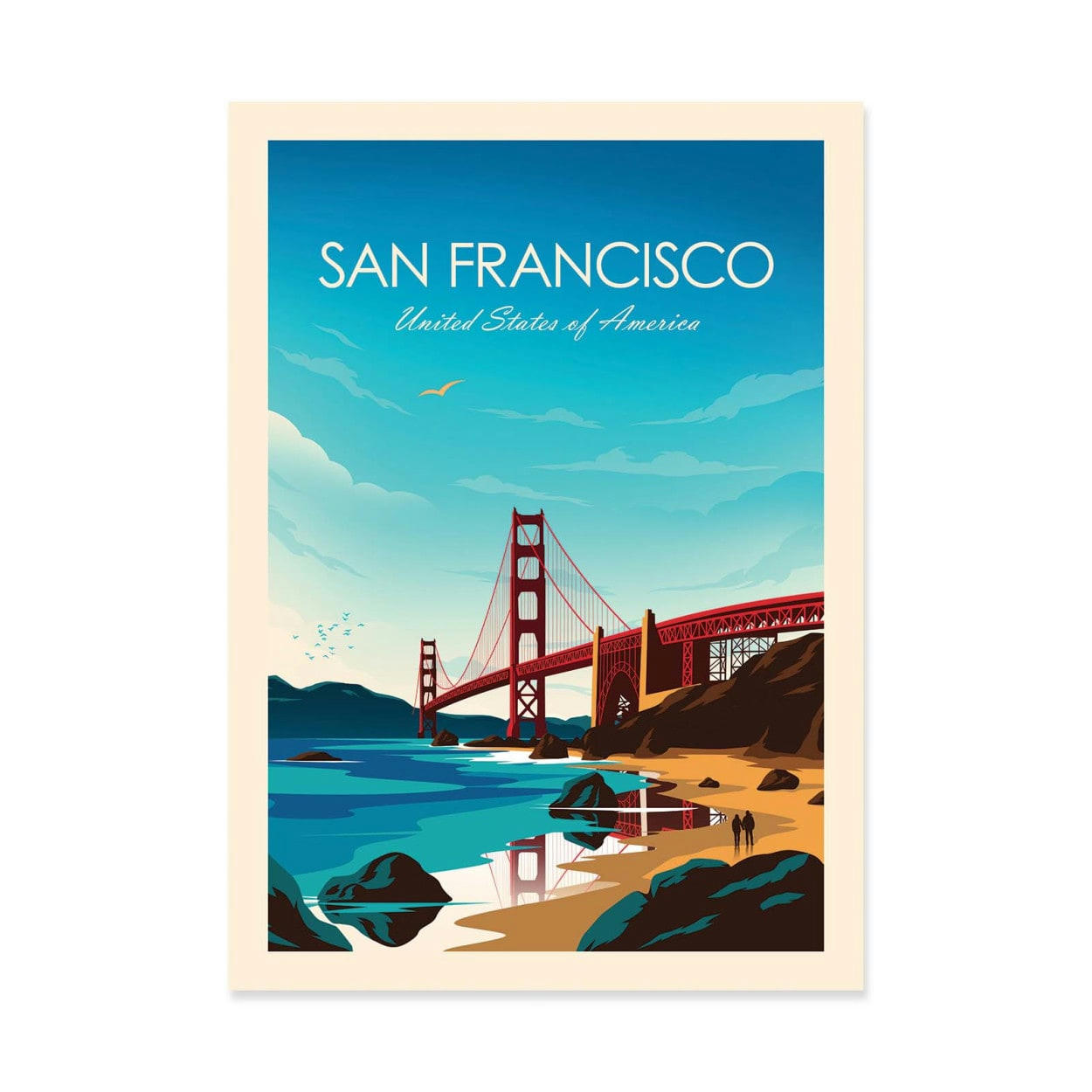STUDIO INCEPTION - SAN FRANCISCO - STUDIO INCEPTION - Affiche d'art 30 x 40 cm