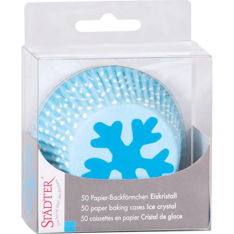 Papierförmchen 50er-Set Eiskristall