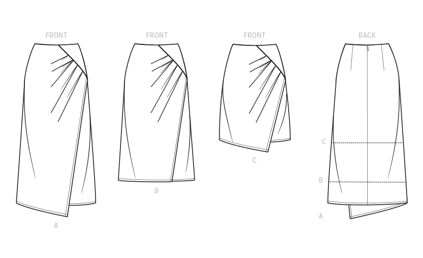 Simplicity Pattern SS9607 Misses' Skirt