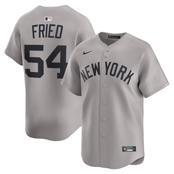 Max Fried New York Yankees Nike Road Limited Player Jersey - Gray/White