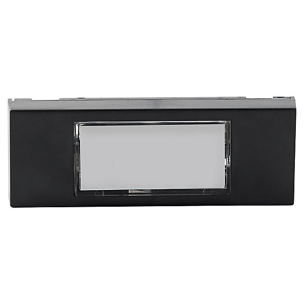 Bouton de sonnette filaire lumineux Blyss noir horizontal