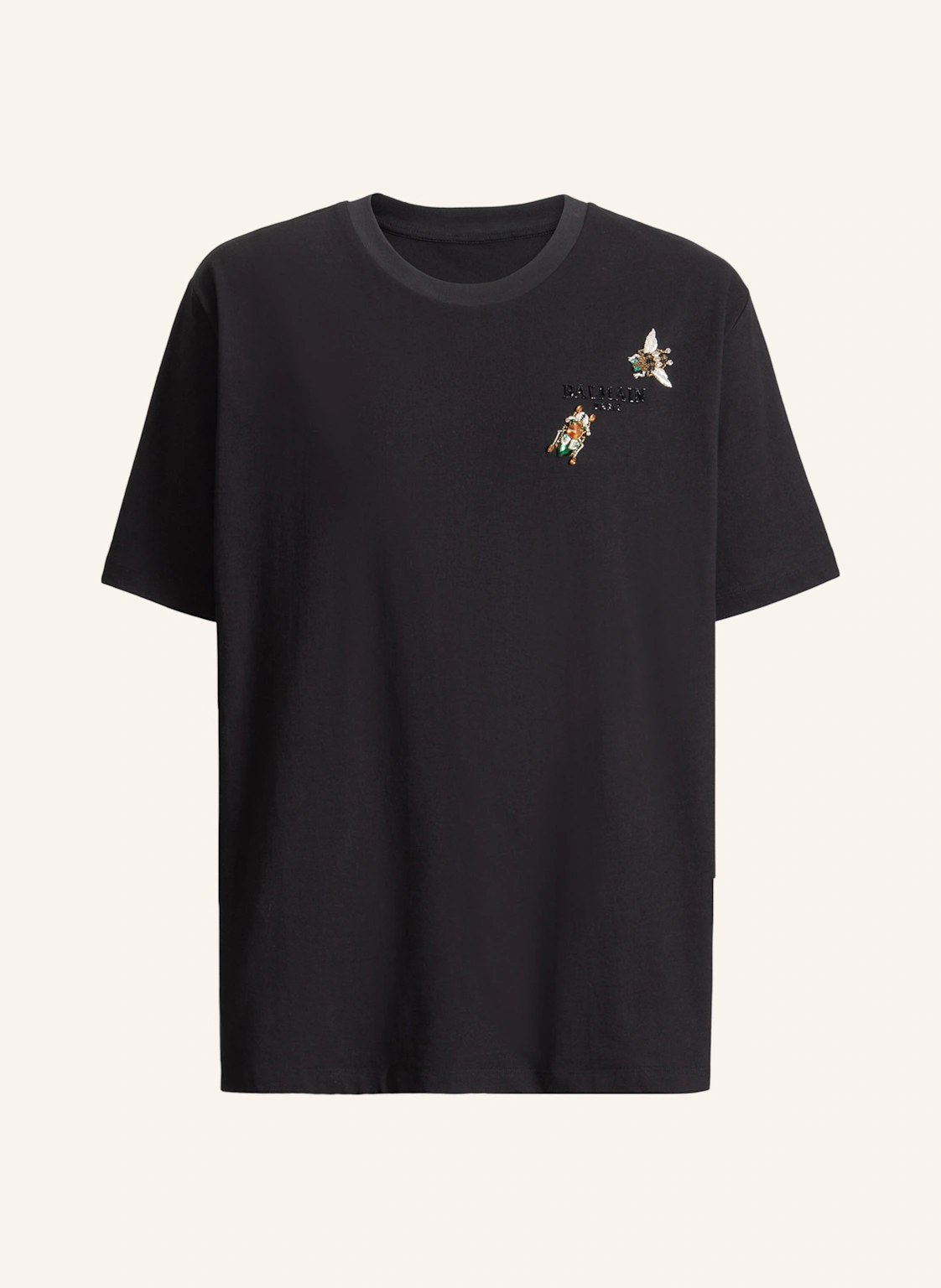 BALMAIN Besticktes Balmain Insect T-Shirt